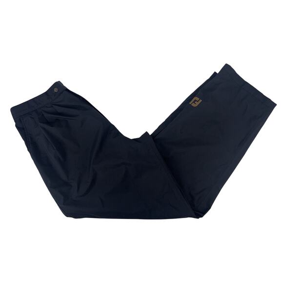Footjoy FJ Men's Dryjoys Rain Pant Black XL Waterproof Pockets DWR Finish Golf - Picture 3 of 11
